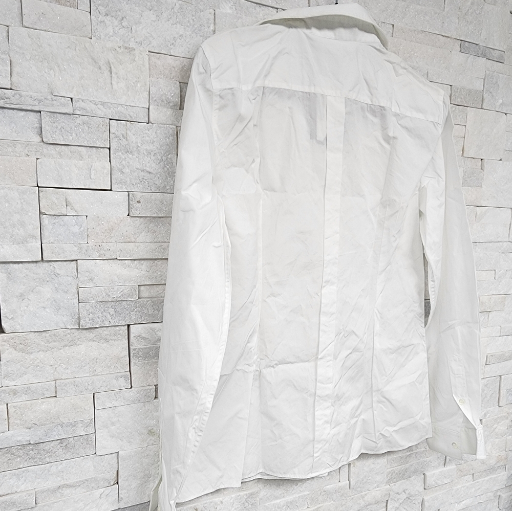 Dolce & Gabbana White Cotton Collared Long Sleeves Shirt Top - Picture 5 of 10